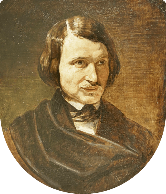 Портрет Н. В. Гоголя. Копия с работы Ф. Моллера 1840 г.