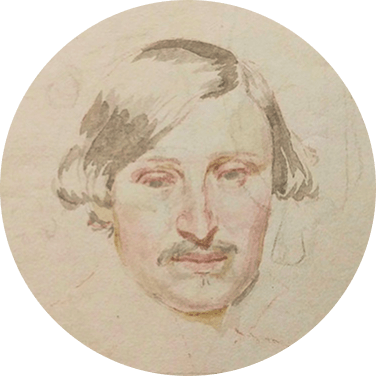 Александр Андреевич Иванов. Рисунки. 1840. Портрет Н. В. Гоголя (акварель). РГБ