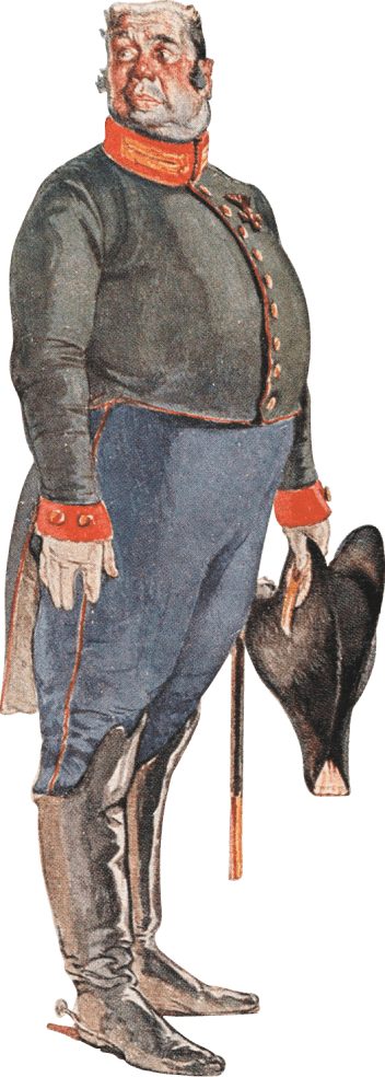 Из серии почтовых открыток «Типы комедии „Ревизор“ Н. В. Гоголя» с иллюстрациями художника Д. Н. Кардовского. 1929