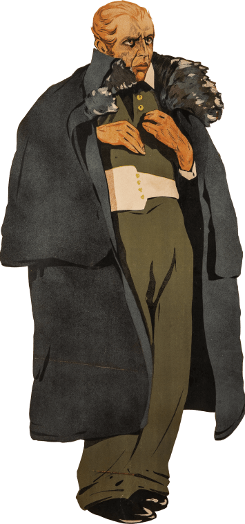 Плакат к кинофильму «Шинель», СССР, 1926